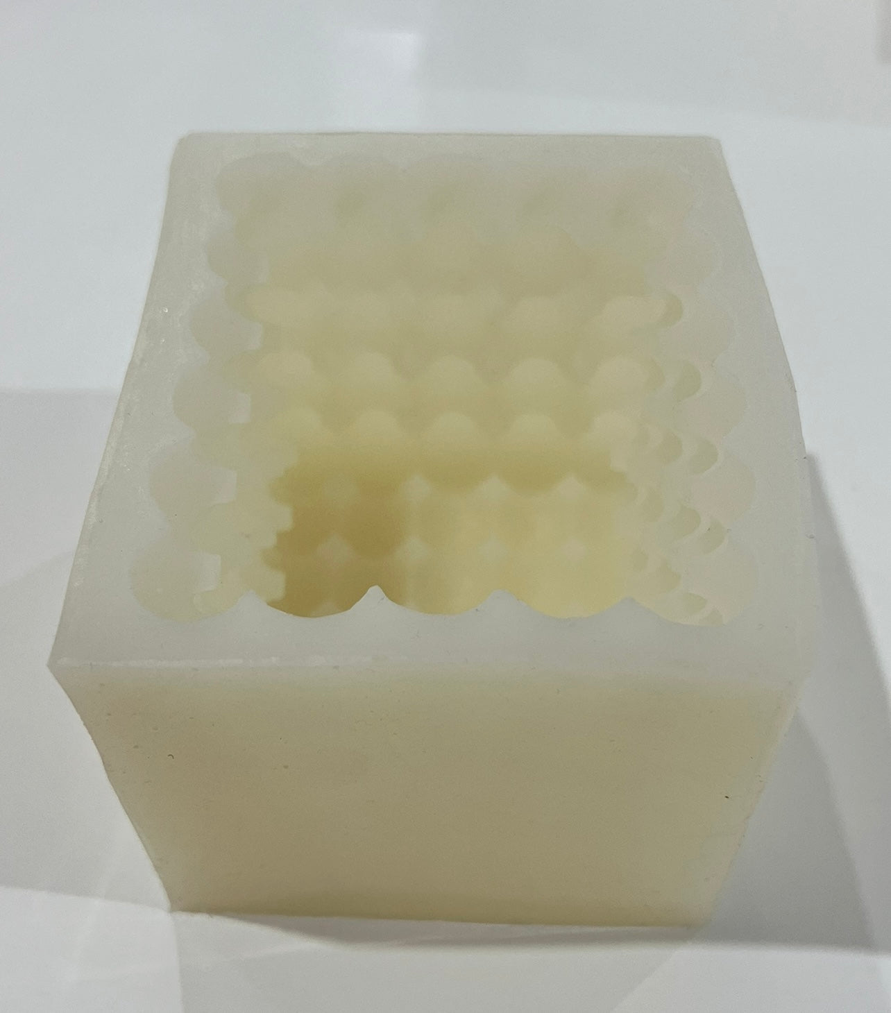 The Bubble Square Candle  Mould