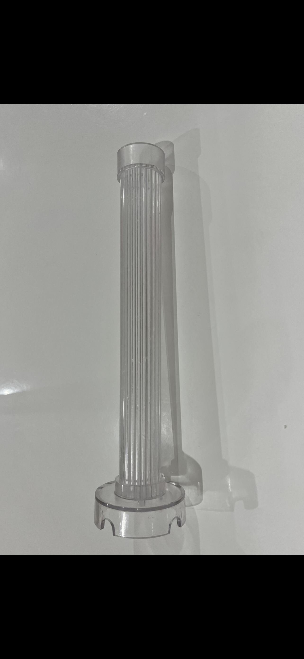 Ribbed Pillar Plastic Candle Mould