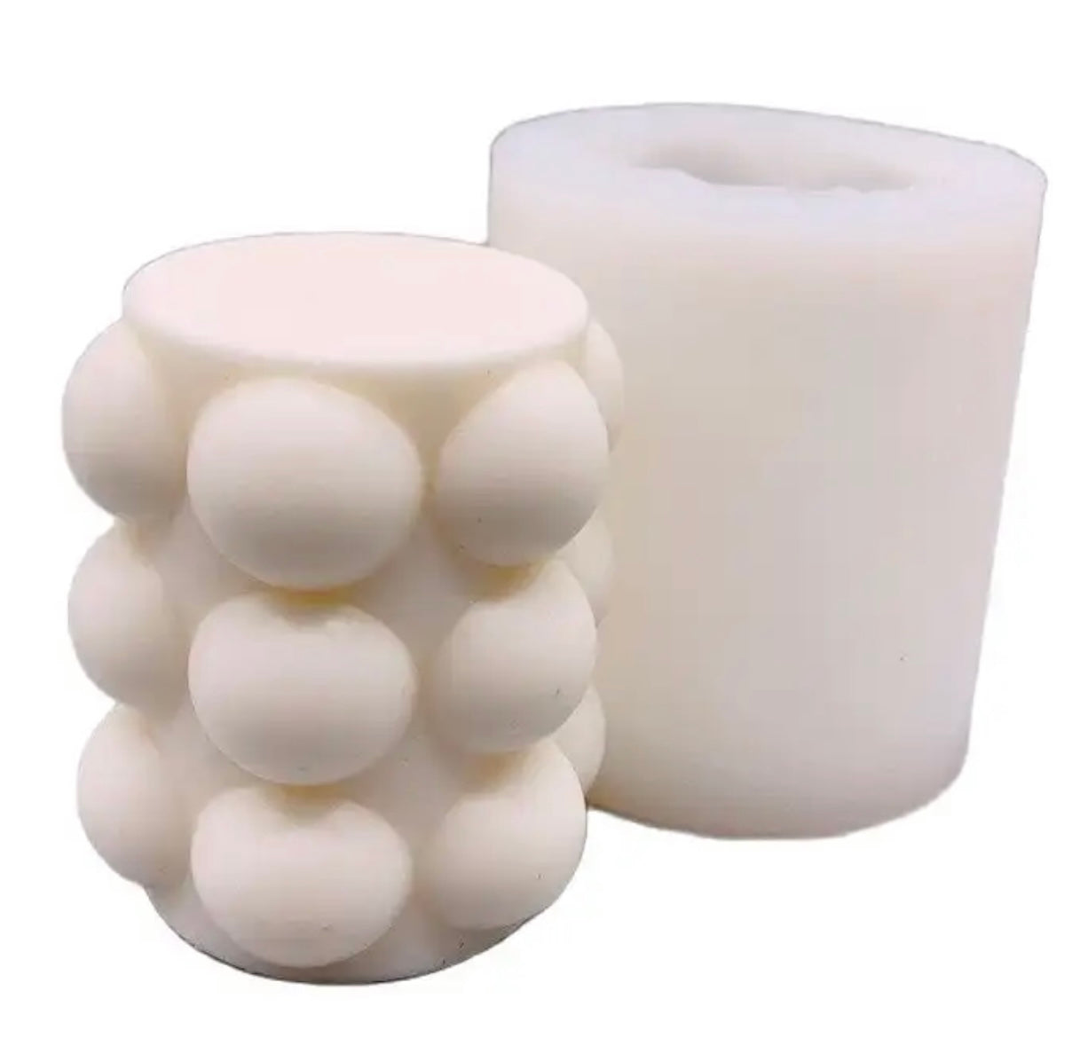 Big Spot Pillar Silicone Candle Mould