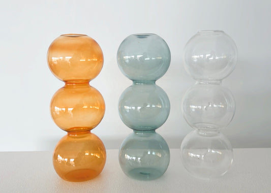 Mini Tall Bubble Vase in coloured glass in variety of colours