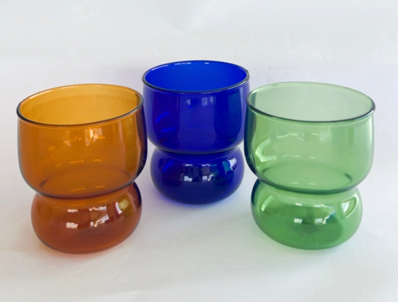 Zara Bubble Glass Tumbler available in a variety of colours