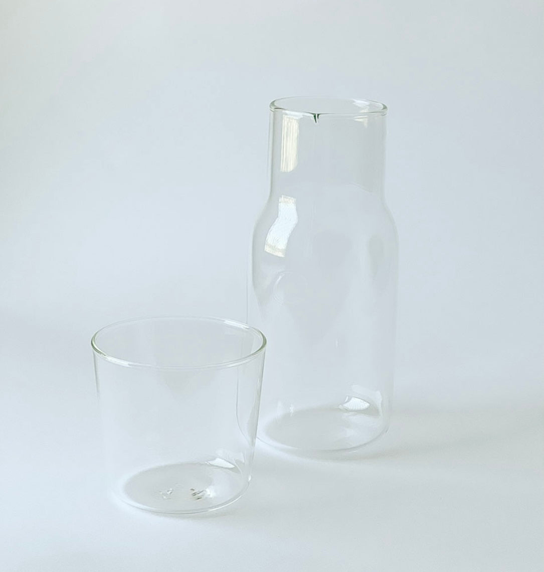 Carafe &amp; tumbler set available in clear glass