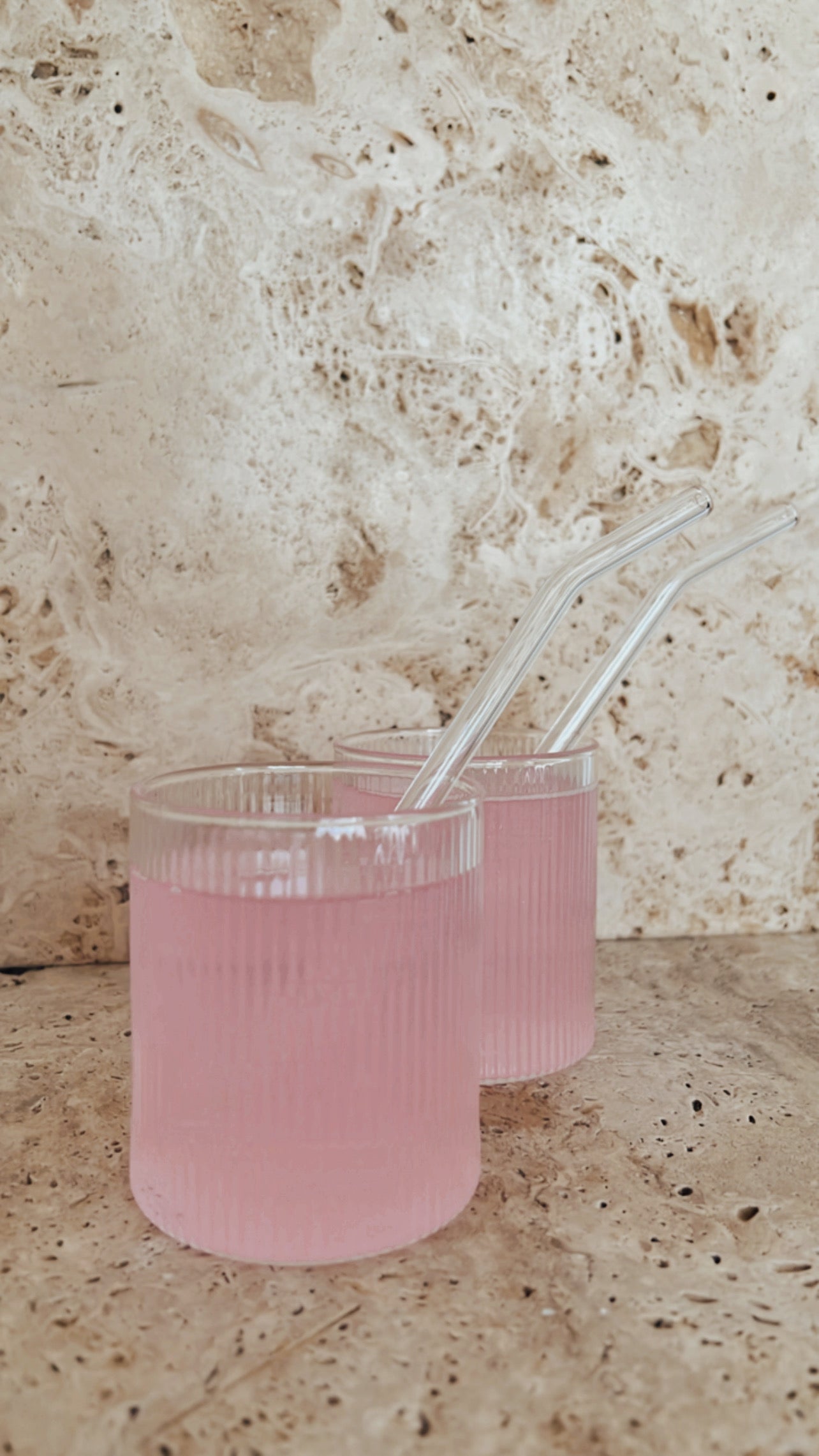 Clear Glass Straws are available in 2 styles