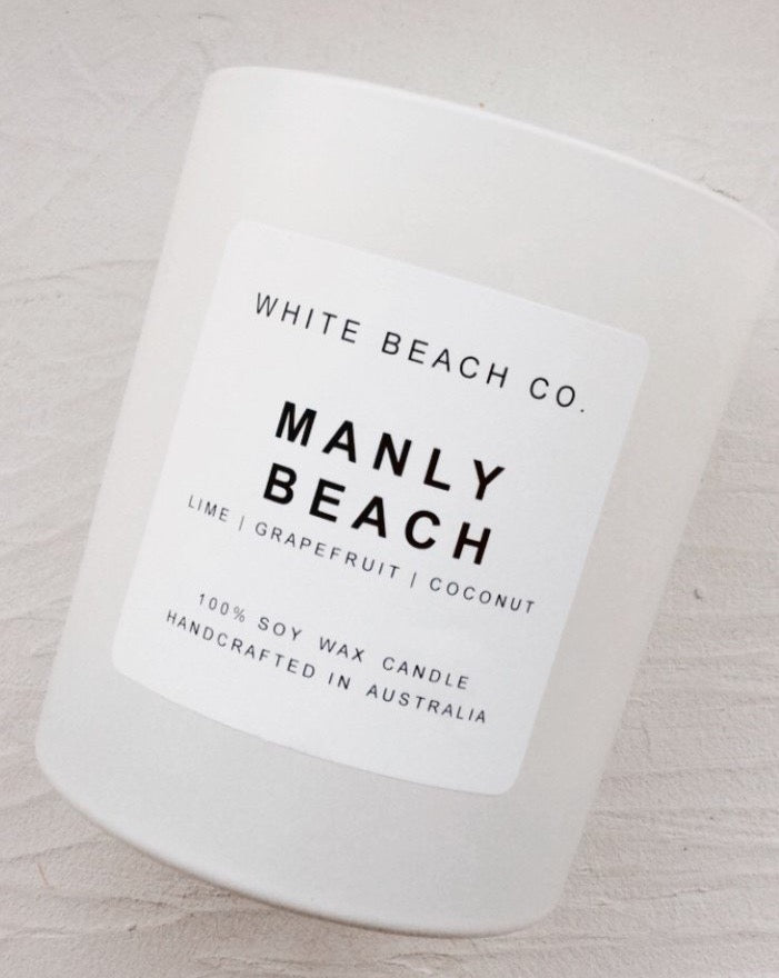Manly Beach Soy Wax Candle by White Beach Co.